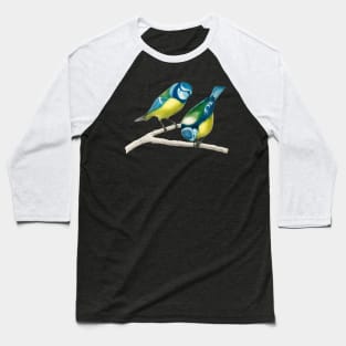 Vintage Eurasian blue tit bird-animalia clothing Baseball T-Shirt